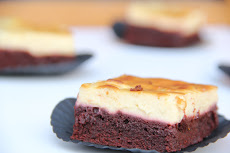 red velvet cheesecake brownie